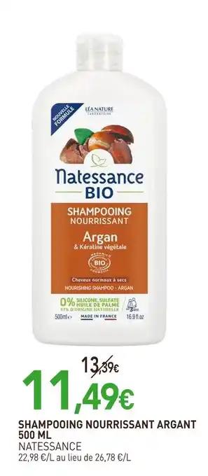 NATESSANCE Shampooing nourrissant argant 500 ml