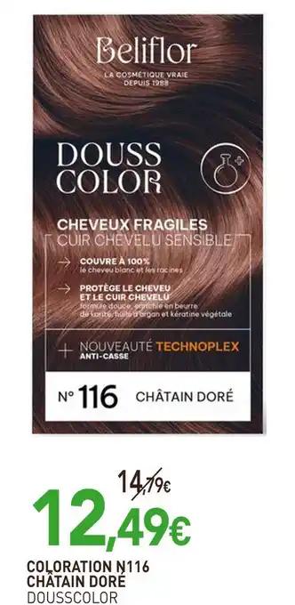 DOUSSCOLOR Coloration n°116 châtain doré