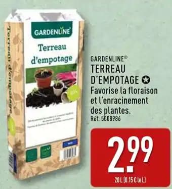 Gardenline terreau d'empotage 20 L