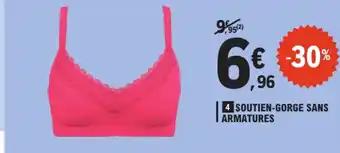 Soutien-gorge sans armatures