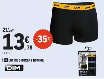 DIM Lot de 3 boxers homme
