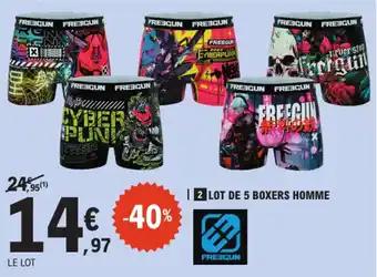 TISSAIA Lot de 5 boxers homme