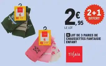 TISSAIA Lot de 3 paires de chaussettes fantaisie