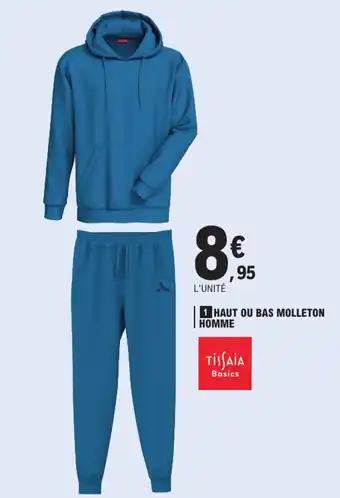 TISSAIA Haut ou bas molleton homme