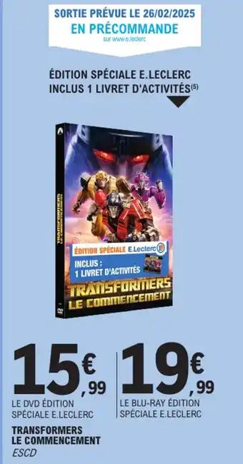 Transformers le commencement