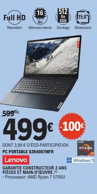 Promotion Exclusives de 11
Lenovo : Découvrez l'Offre incontournable