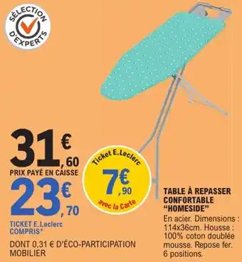 Promotion Exclusives de 3
Table à repasser : Découvrez l'Offre incontournable