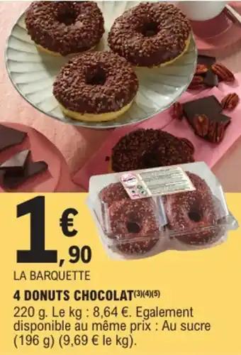 4 donuts chocolat 220 g
