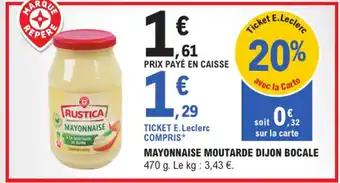 Promotion Exclusives de 7
Mayonnaise : Découvrez l'Offre incontournable