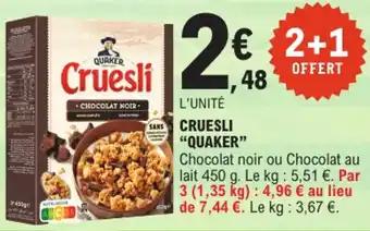 Promotion Exclusives de 3
Cruesli : Découvrez l'Offre incontournable