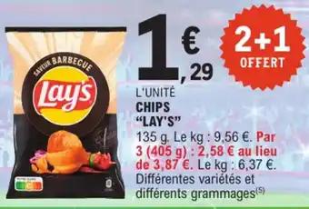 Promotion Exclusives de 7
Lay's : Découvrez l'Offre incontournable