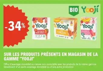 "YOOJI" Sur les produits présents en magasin de la gamme