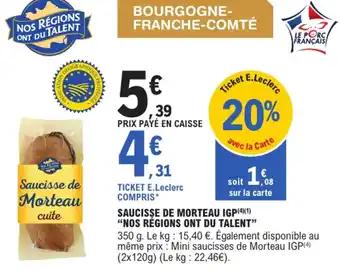 Promotion Exclusives de 6
Saucisse de morteau : Découvrez l'Offre incontournable