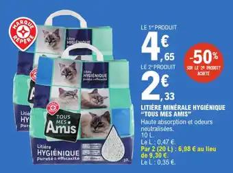 "TOUS MES AMIS❞ Litière minérale hygiénique 10 L