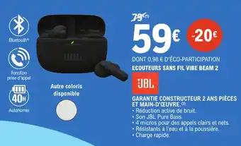 Promotion Exclusives de 2
Ecouteurs sans fil : Découvrez l'Offre incontournable