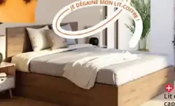 Lit coffre 140x190 cm Kronos