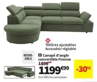 Canapé d'angle convertible Firenze