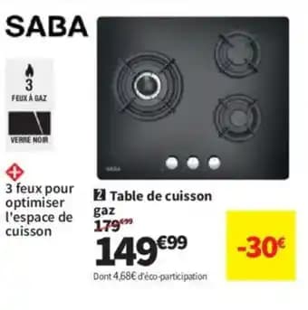 Promotion Exclusives de 3
Table gaz : Découvrez l'Offre incontournable