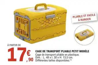 Promotion Exclusives de 1
Cage de transport : Découvrez l'Offre incontournable