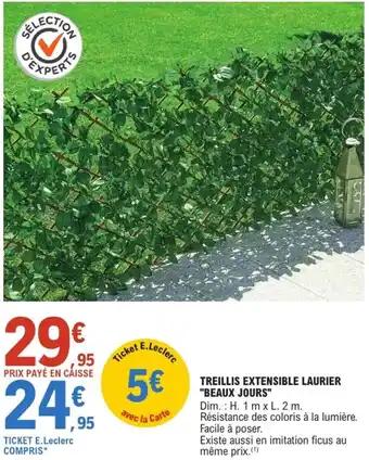 "BEAUX JOURS" Treillis extensible laurier