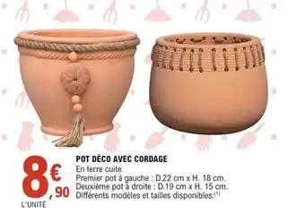 Pot déco avec cordage