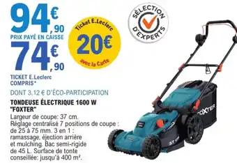 "FOXTER" Tondeuse électrique 1600 w
