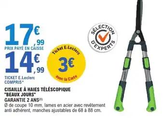 Promotion Exclusives de 18
Cisaille : Découvrez l'Offre incontournable