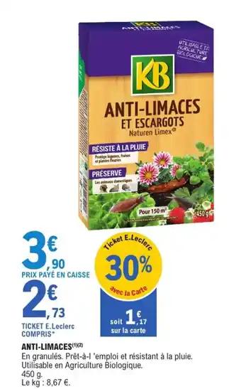 Promotion Exclusives de 3
Anti limaces : Découvrez l'Offre incontournable