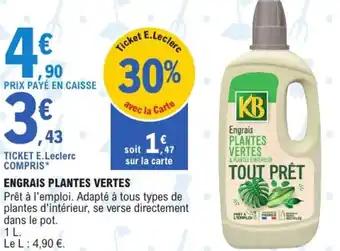 Promotion Exclusives de 3
Engrais plantes : Découvrez l'Offre incontournable
