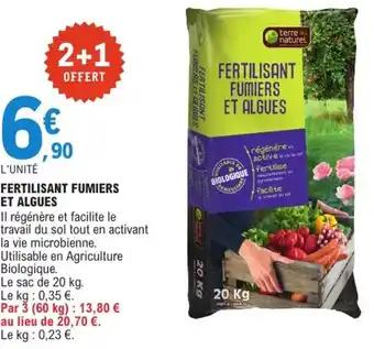 Promotion Exclusives de 6
Fertilisant : Découvrez l'Offre incontournable