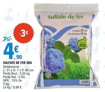 Promotion Exclusives de 1
Sulfate de fer : Découvrez l'Offre incontournable