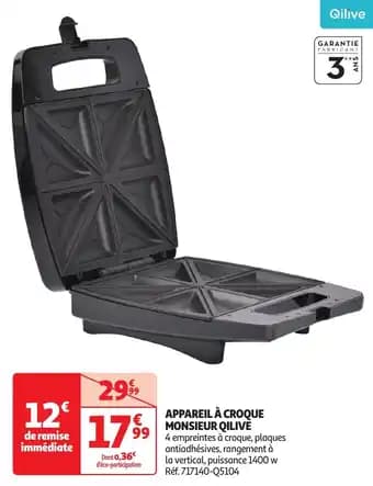 Promotion Exclusives de 3
Croque monsieur : Découvrez l'Offre incontournable