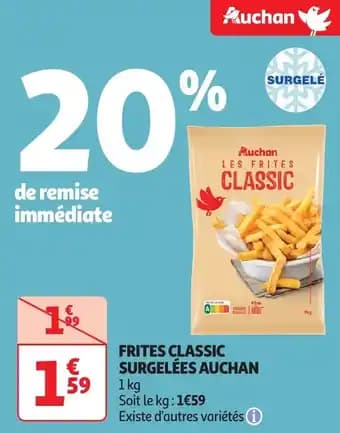 Promotion Exclusives de 1
Surgelees Auchan : Découvrez l'Offre incontournable