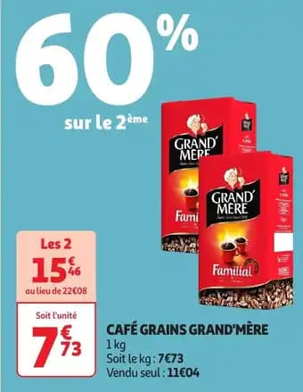 Café grains grand'mère 1 kg