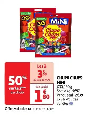 Promotion Exclusives de 5
Chupa chups : Découvrez l'Offre incontournable
