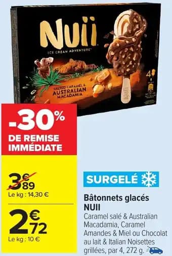Promotion Exclusives de 6
Bâtonnets glaces nuii : Découvrez l'Offre incontournable