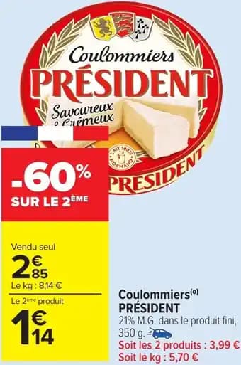 Coulommiers PRÉSIDENT 350 g
