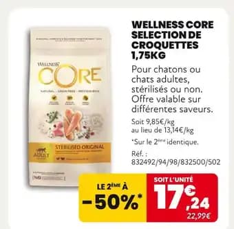 Wellness Core Selection de Croquettes 1,75kg