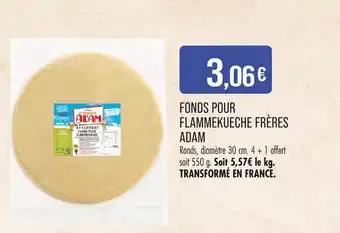 FRÈRES ADAM Fonds pour flammekueche