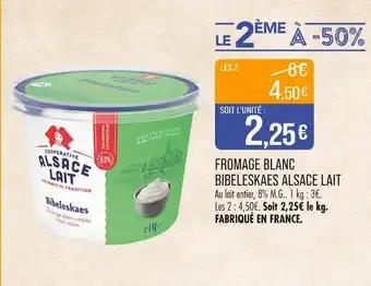 Alsace Lait Fromage blanc Bibeleskaes