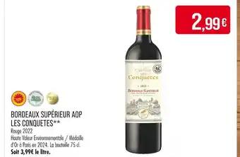 Promotion Exclusives de 15
Bordeaux aop : Découvrez l'Offre incontournable