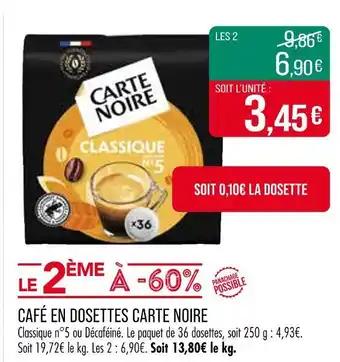 Carte Noire Café en dosettes