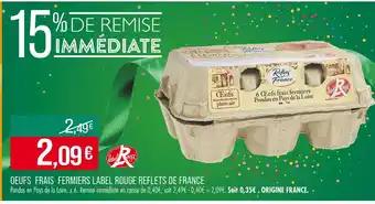 Reflets de France Œufs frais fermiers Label Rouge