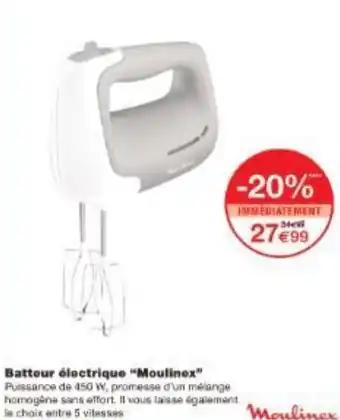 Promotion Exclusives de 27
Moulinex : Découvrez l'Offre incontournable