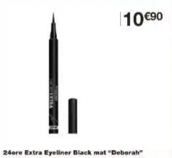24ore Extra Eyeliner Black mat Deborah