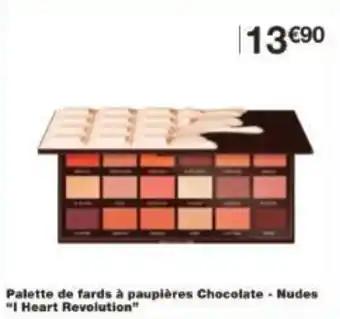 Palette de fards à paupières Chocolate - Nudes I Heart Revolution