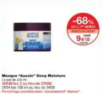 Masque Aussie Deep Moisture 450 ml
