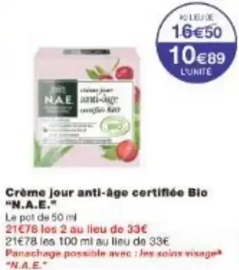 Crème jour anti-age certifiée Blo N.A.E. 50 ml