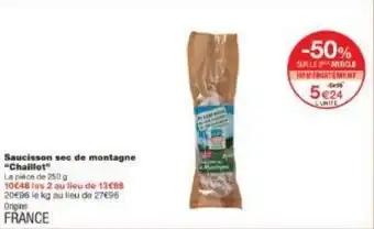 Promotion Exclusives de 25
Saucisson sec de : Découvrez l'Offre incontournable