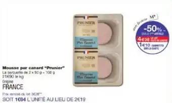 Promotion Exclusives de 3
Mousse canard : Découvrez l'Offre incontournable